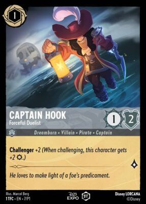 Captain Hook - Forceful Duelist - D23 - Lorcana Player