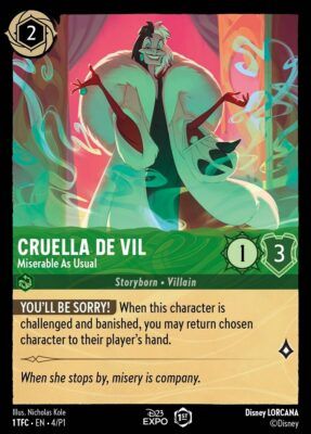 Cruella De Vil - Miserable As Usual - D23 - Lorcana Player
