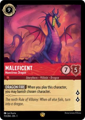 Maleficent Monstrous Dragon