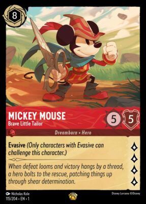 Mickey Mouse Brave Little Tailor - Lorcana Player