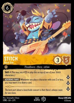 Stitch - Rock Star - D23 - Lorcana Player
