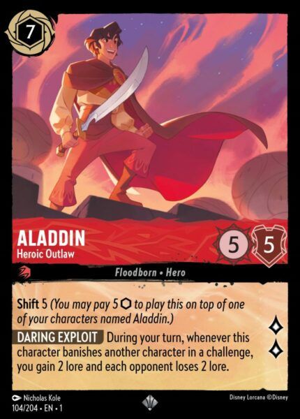 Aladdin Heroic Outlaw - Lorcana Player