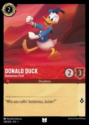 Donald Duck Boisterous Fowl - Lorcana Player