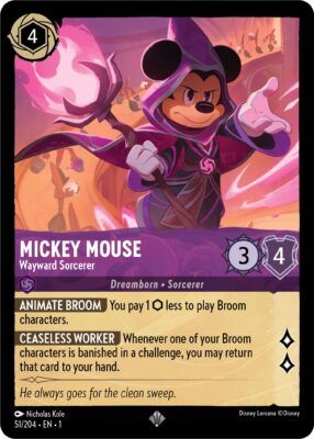 Mickey Mouse Wayward Sorcerer
