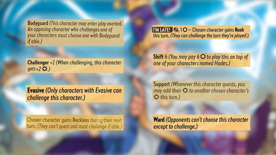 Disney Lorcana Card Keyword Abilities Explained