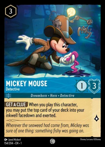 Mickey Mouse Detective - Lorcana Player