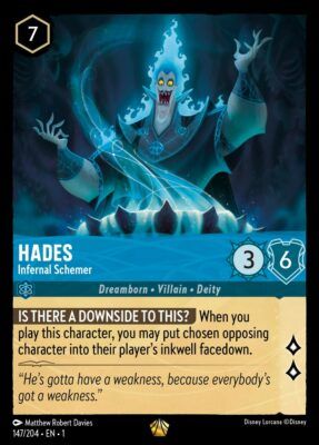 Hades Infernal Schemer - Lorcana Player