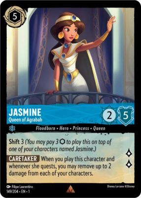 Jasmine Queen of Agrabah - Lorcana Player