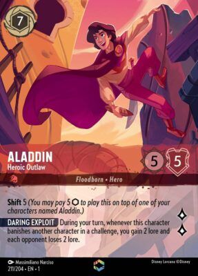 Aladdin - Heroic Outlaw - Enchanted - Lorcana Player