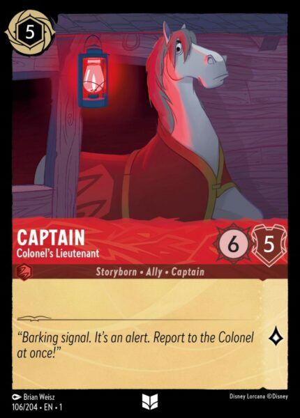 Captain Colonel's Lieutenant - Lorcana Player