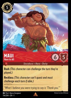 Maui Hero to All - Lorcana Player