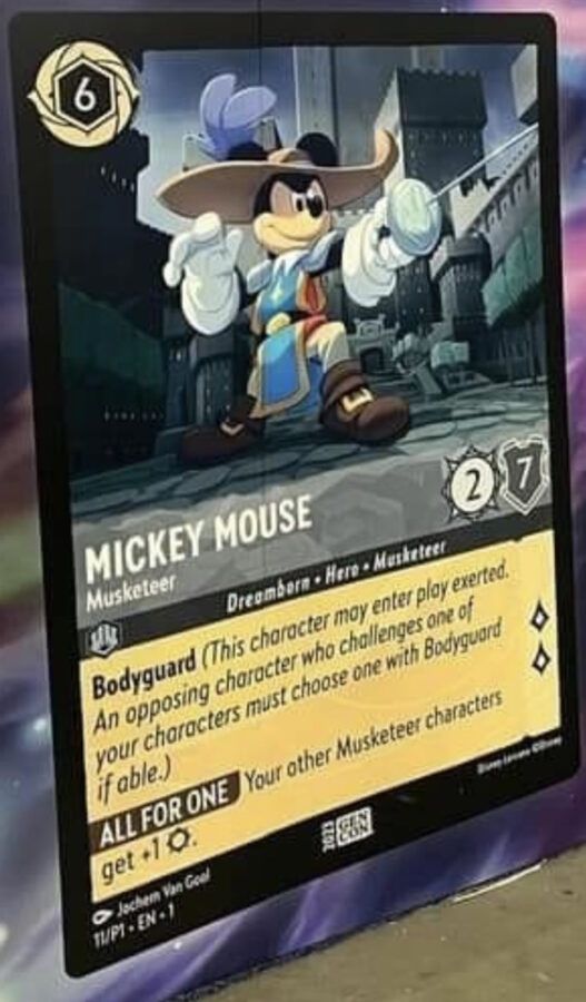 Mickey Mouse Musketeer Gen Con 2023 Promo Card