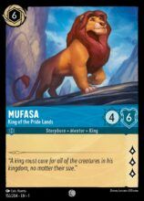 Mufasa King of the Pride Lands - Lorcana Player