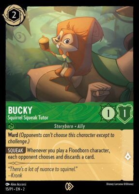 Bucky - Squirrel Squeak Tutor - League Promo - Lorcana Player