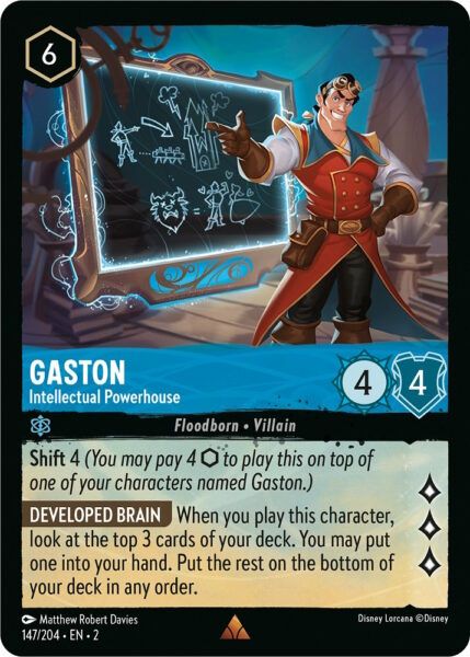 Gaston - Intellectual Powerhouse - LQ - Lorcana Player