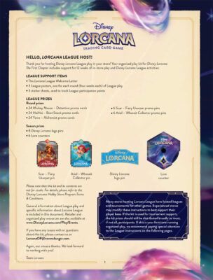 Lorcana League Instruction Kit Page Page 1 Lorcana Player