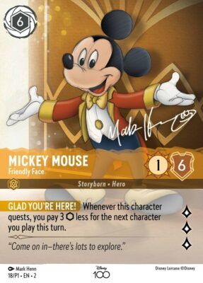 Mickey Mouse - Friendly Face - Disney100 - Lorcana Player