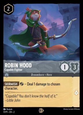 Robin Hood - Capable Fighter - League Promo - Lorcana Player