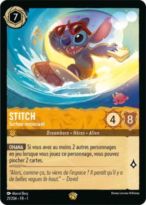 Stitch - Carefree Surfer - French Error Version - Stitch - Surfeur insouciant