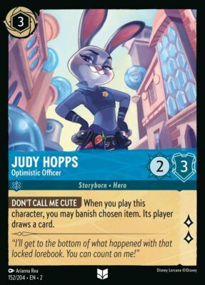 Judy Hopps - Optimistic Officer - Lorcana Player