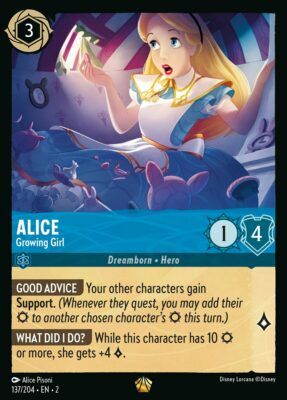 Alice - Growing Girl - Lorcana Player