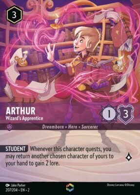 Arthur - Wizard's Apprentice - Enchanted - Lorcana Player