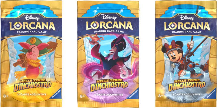 Disney Lorcana Into the Inklands Italian Release Lorcana Player Nelle Terre DInchiostro Booster Packs