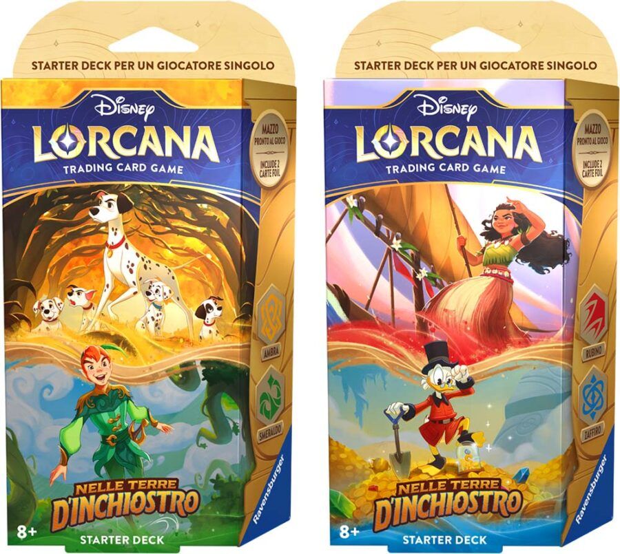 Disney Lorcana Into the Inklands Italian Release - Lorcana Player - Nelle Terre D'Inchiostro - Starter Decks
