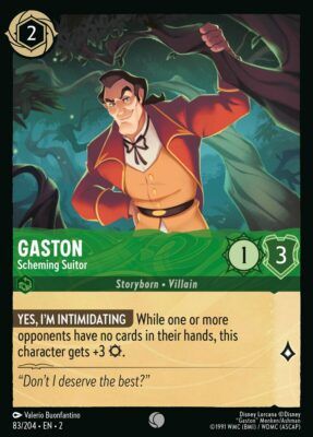 Gaston - Scheming Suitor - Lorcana Player