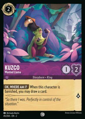 Kuzco - Wanted Llama - Lorcana Player