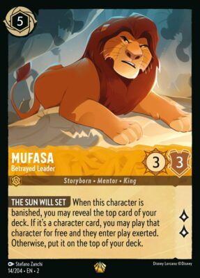 Mufasa - Betrayed Leader - Lorcana Player