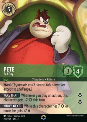 Pete - Bad Guy - Enchanted - Lorcana Player