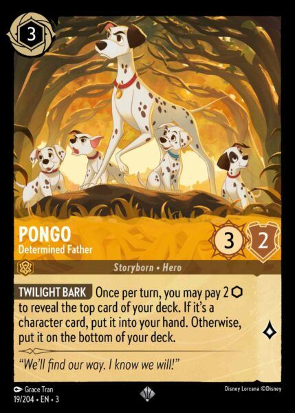Pongo - Determined Father - Lorcana Player