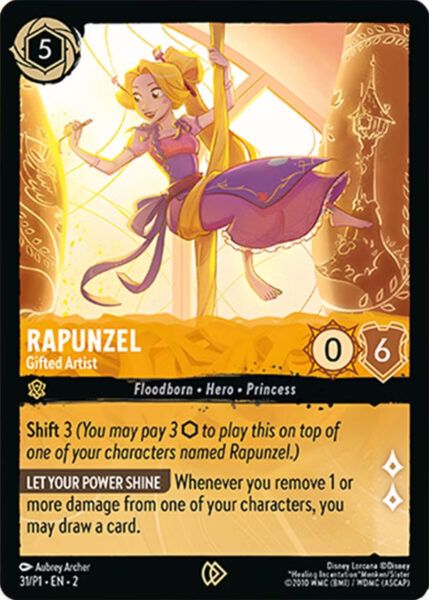 Rapunzel - Gifted Artist - Event Promo - Lorcana Player