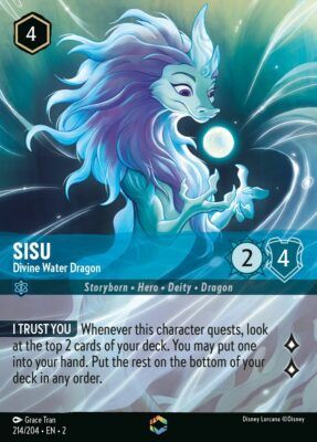 Sisu - Divine Water Dragon - Enchanted - Lorcana Player