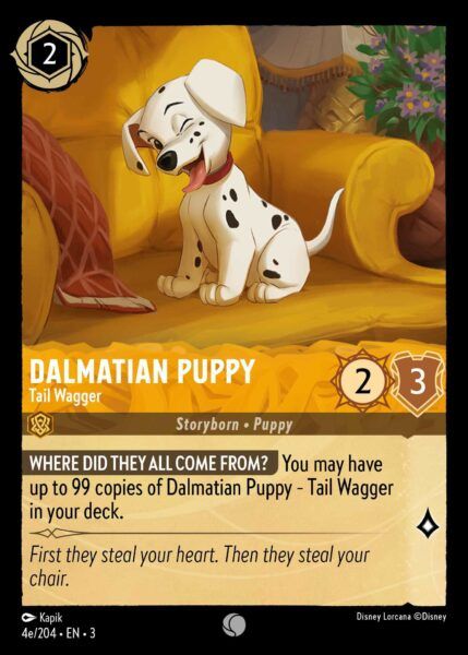 Dalmation Puppy - Tail Wagger - E - Lorcana Player