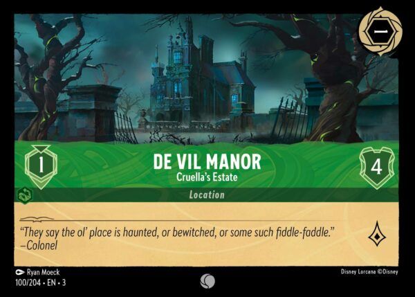 De Vil Manor - Cruella's Estate - Lorcana Player