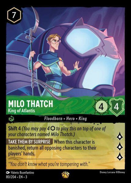Milo Thatch - King of Atlantis - Lorcana Player