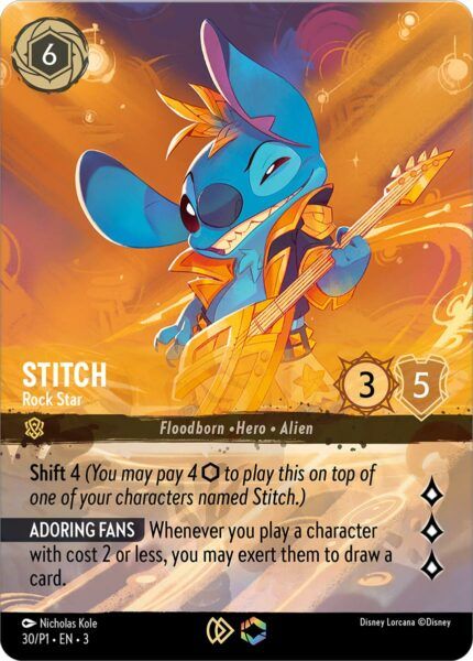 Stitch - Rock Star - Enchanted - Into the Inklands Championship Promo - Lorcana Player