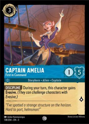 Captain Amelia - First in Command - Lorcana Player
