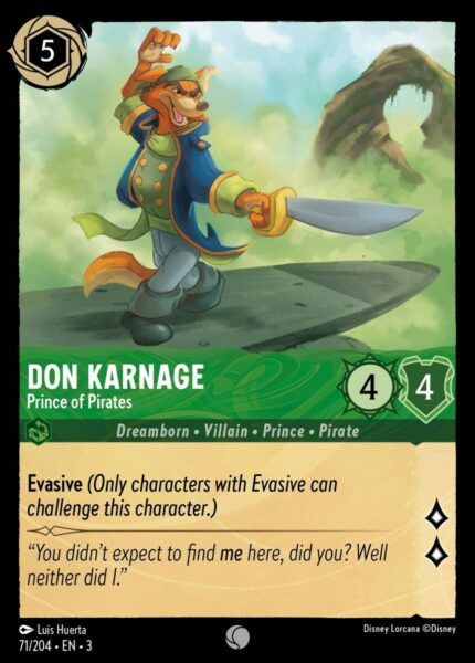 Don Karnage - Prince of Pirates - Lorcana Player