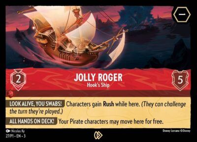 Jolly Roger - Hook's Ship - League Promo - Lorcana Player