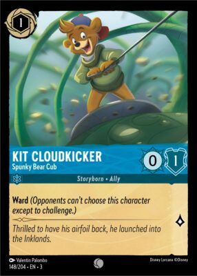 Kit Cloudkicker - Spunky Bear Cub - Lorcana Player
