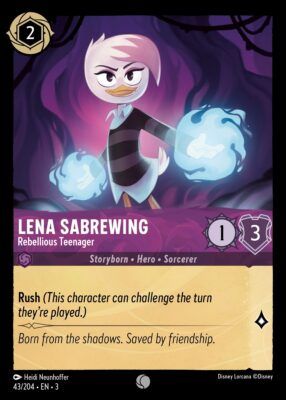 Lena Darkwing - Rebellious Teenager - Lorcana Player