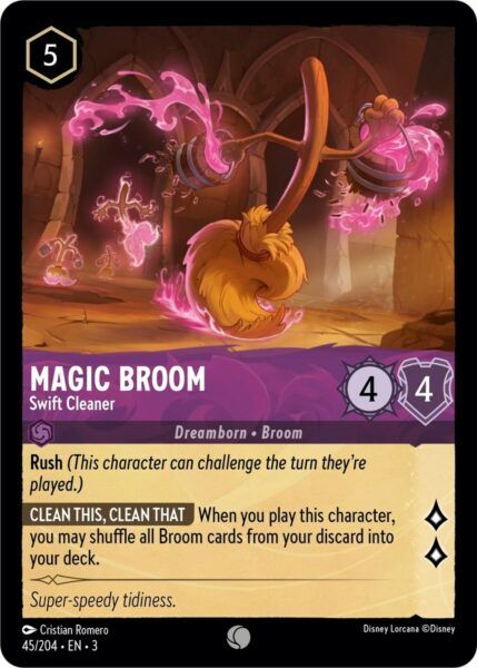 Magic Broom - Swift Cleaner - Lorcana Player