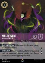 Maleficent - Mistress of All Evil - Enchanted - Lorcana Player