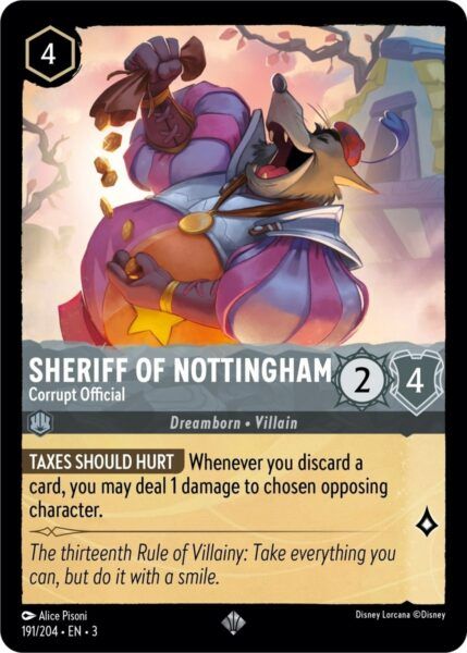 Sheriff of Nottingham - Corrupt Official - Lorcana Player