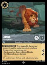 Simba - Fighting Prince - Lorcana Player