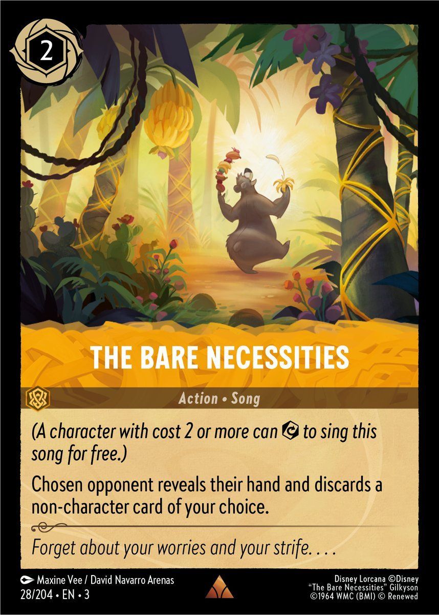 The Bare Necessities 28/204 – Disney Lorcana Card Details + Review –  Lorcana Player
