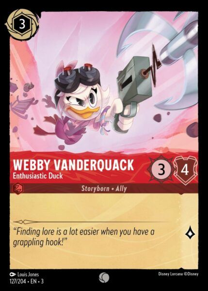 Webby Vanderquack - Enthusiastic Duck - Lorcana Player